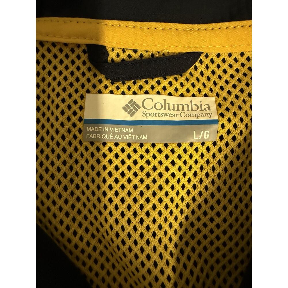 NWT Women’s Columbia Michigan Wolverines PFG Tamiami 1/4 Snap Jacket Navy Large - Picture 5 of 8
